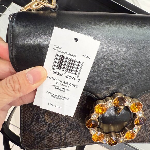 Coach Courtney Top Handle Bag In Signature Canvas CCE22 - Picture 7 of 7